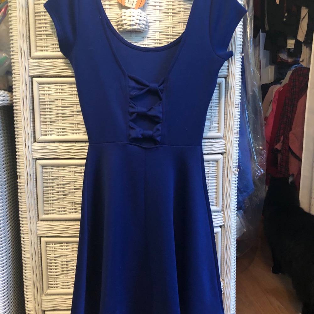 Blue Skater Dress